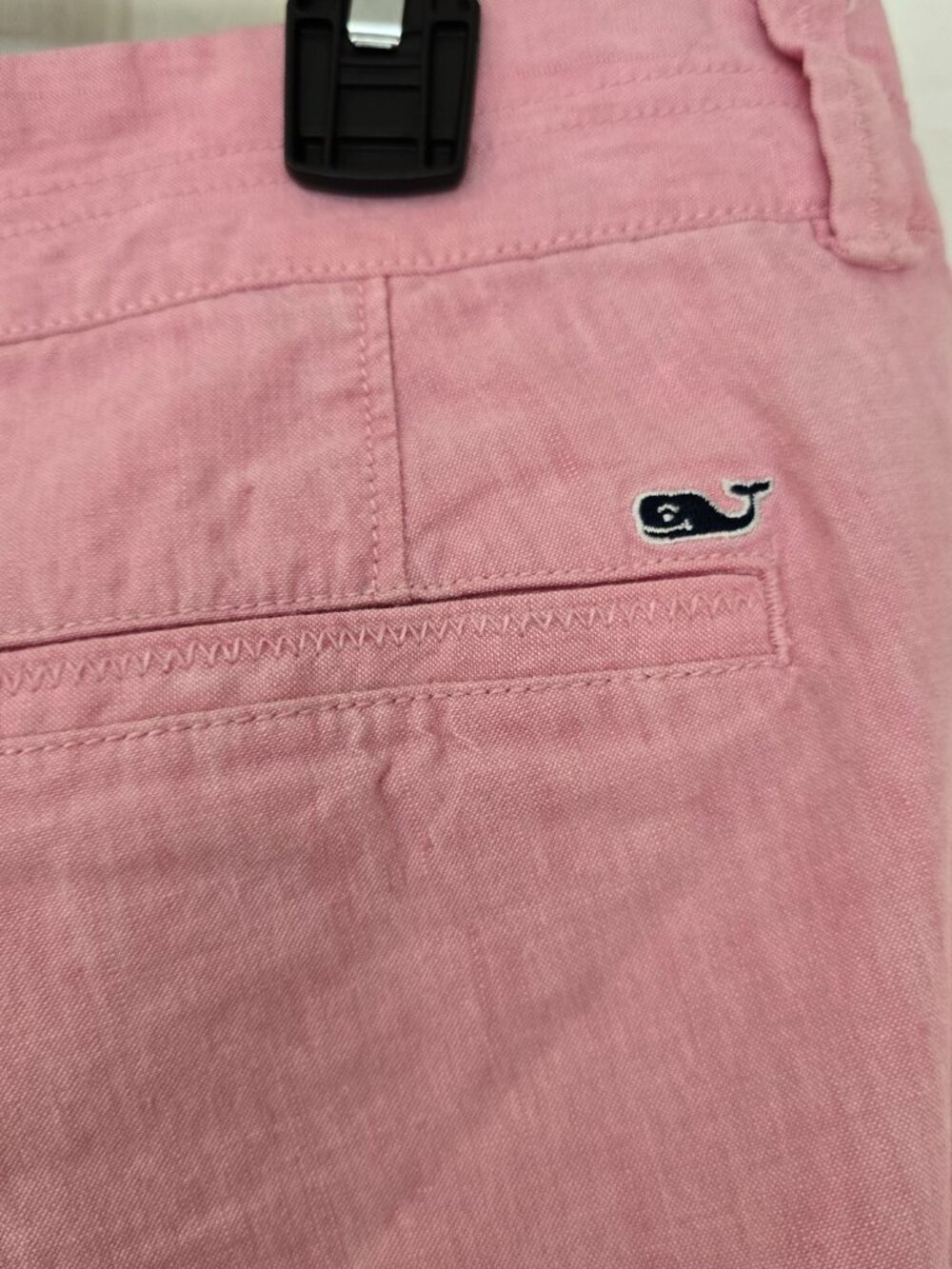 Vinyard Vines Women's Catamaran Flat Front Linen Blend Cropped Pants Pint Sz 12‎ - Picture 5 of 7